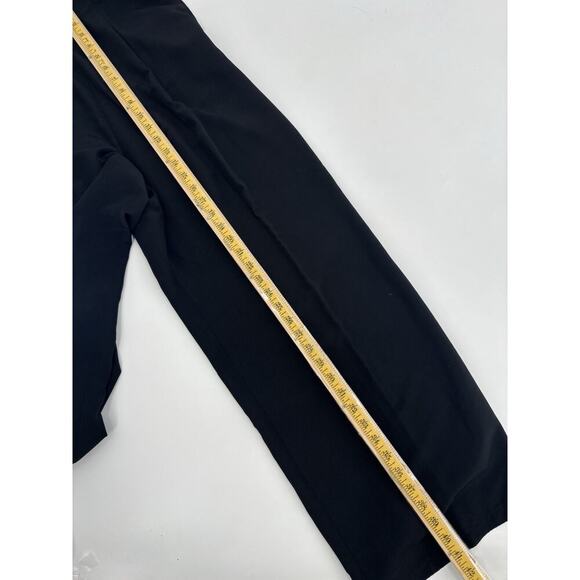 Marithe Francois Girbaud Pants Womens Large Black Silk Button Pockets Pleated - Picture 11 of 13